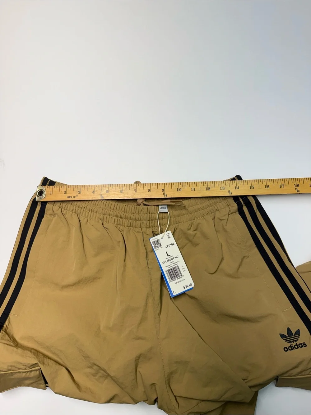Adidas Originals 3S CargoPant Men's Size L Cardboard Black JY1392 Retail $80NWT